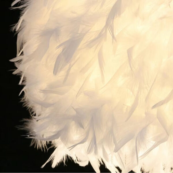 30cm Lamps Shades Feather Ceig Lamp E27 Bulb Pendant Desk Night Light for Living Room Wedding Party Decoration