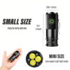 05c13c0cb393e96a High Power Led Flashlights MINI Torch With 3 LED and Powerful Magnet Self-defense Lamp 5 Lighting Modes Bright Outdoor Lights