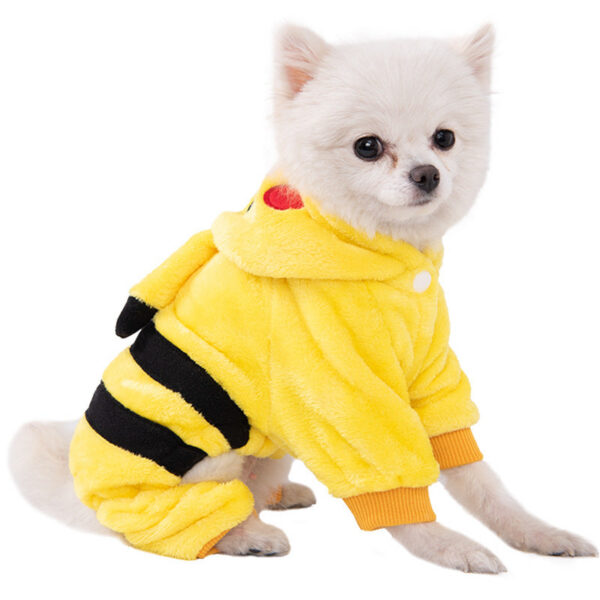 Dog Clothes Soft Warm Fleece Jumpsuits Pet Clothing for Small Dogs Puppy Cats Hoodies Chihuahua Yorkshire Costume Coats