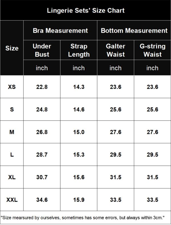 Avidlove Garter Set Lingerie for Women Fishnet Sexy Underwire Lace 4 Piece Sets Chain Bra S-XXL