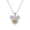 05e2d4b46eccb0cd JoyceJelly S Sterling Sier Pendant 1 Carat Moissanite Diamond Necklace Women's Fashion Jewelry Rat Head Mouse