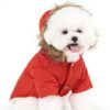 064dea6a2db081f5 Cat Dog Doggie Down Jacket Hoodie Coat Pet Clothes Warm Clothing for Small Dogs Winter Black L