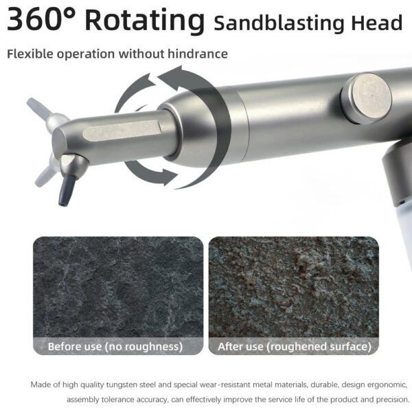 064f31b8c600707c Dental Aluminum Oxide Micro Blaster Interface Microetcher Sandblasting Alumina Gun Air Abrasion Polisher 2/4hole Dentistry Tools
