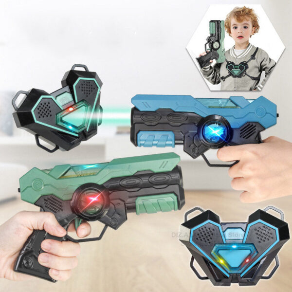 0652da42087bbdde Tag Battle Game Gun Set Electric Infrared Toy Guns Weapon Kids Laser Strike Pistol For Boys Children Indoor Outdoor Sports