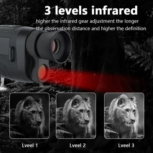 066c052269037ee6 Monocular 40MP 2.5K Infrared Telescope 984ft Night-Vision Distance 6X Optical Magnification 8X Digital Zoom