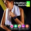 Zeblaze Btalk 2 Lite Voice Calling Smart Watch Large 1.39 HD Display 24H Health Monitor 100+ Workout Modes Smartwatch