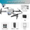 067ab5e9de51e824 New E99Pro Drone 4K Professinal With Wide Angle Dual HD Camera Foldable RC Helicopter 5G WIFI FPV Height Hold Apron Sell