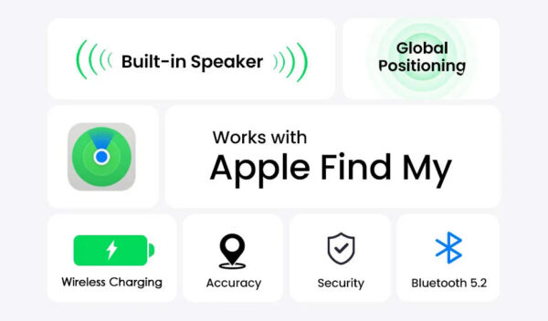 Wireless charger charging tracking card wallet locator smart mini tag for iphone device find my tag replacement