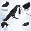 0681c074fbe02c7b OVANUS Crow - Raven Lamp Adjustable Brighess with Bulb,Bird lamp,Crow Light for Bedside Bedroom Living Room Decor