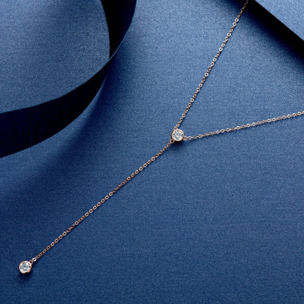 068aa8c056fd6b68 IOGOU Real Moissanite Diamond Necklace For Women Tassel Pendant Top Quality Sterling Sier Wedding Bridal Sexy Girl Jewelry