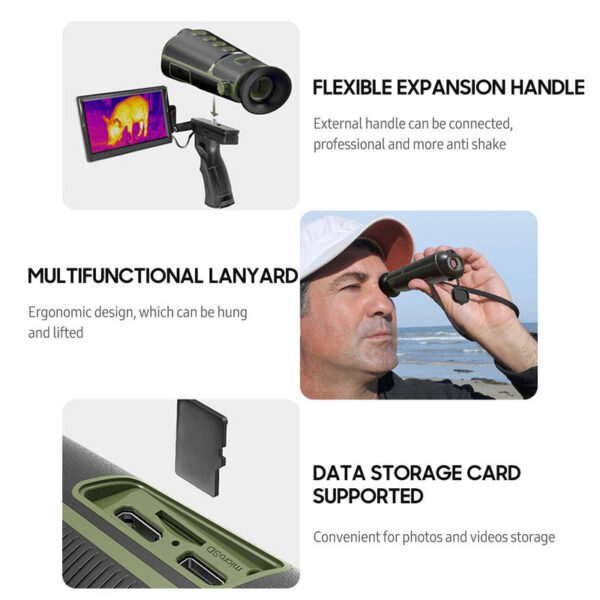 0691de454b97db66 1000M TTS260 Telescope Outdoor 4500mAh Portable Night-vision Device Infrared Thermal Monocular