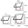 069ab8b87f2d6406 With 4 Way Lock Security Flap Door For Dog Kitten Cat Puppy Safety Gate Small Pet Supplies ABS Plastic