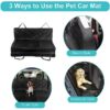 Protector Foldable Heavy Duty Pet Dog Hammock Car Seat Cover Waterproof Scratchproof Nonslip