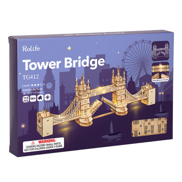 06d191718cc1226e Robotime 3D Wooden Puzzle Game Big Ben Tower Bridge Pagoda Building Model Toys For Children Kids Birthday Gift