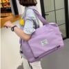 1PC Foldable Large Capacity Short Distance Travel Dry and Wet Separation Fiess Handbag Lage Bag