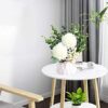 06e5337acfede220 Fake Peony Flowers in Ceramic Vase,Faux Hydrangea Flower Arrangements for Home Decor Artificial Flowers with Vase