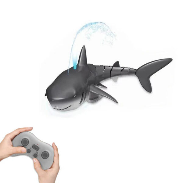 06e5bbbf4445555a Smart Rc Shark whale Spray Water Toy Remote Controlled Boat ship Submarine Robots Fish Electric Toys for Kids Boys baby Children