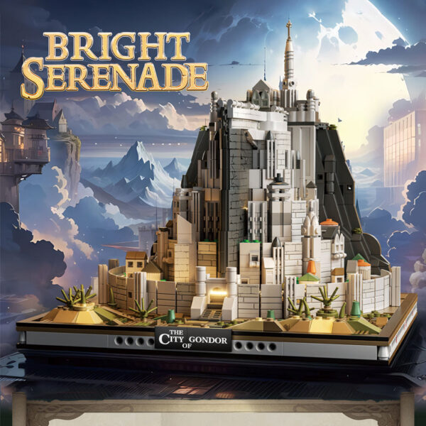 06ec818ab62f1c73 The Rings Minas White City Tirith Street View Assembly Model Building Block Movie Scene Architecture Puzzle Toys For Boys Gifts