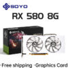 06f219e71184452c SOYO Graphics Cards Radeon RX580 GDDR5 Memory Video Gaming Card PCIE3.0x16 GPU Desktop Computer Components AMD RX 580 8G