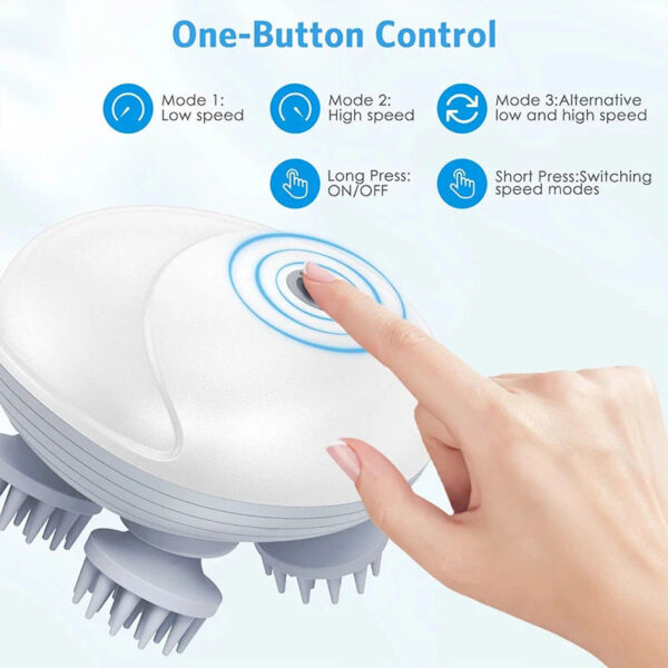07127db030a7afa8 Deep Scalp Massager Head Cleaning Massager Also Suitable for Pets Electric Massage Tool Washable and Portable