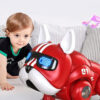 07462c346fef49fa V01Violent With Movable Head Limbs Music Robot Toy Red And Blue Children's Intelligent nical Dog Electronic Pet