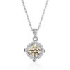 07545c5364165201 JoyceJelly 6.5mm 1ct Moissanite Necklace For Women S Sterling Sier Jewelry Lab Created Diamond Pendant Clavicle Chain Gift
