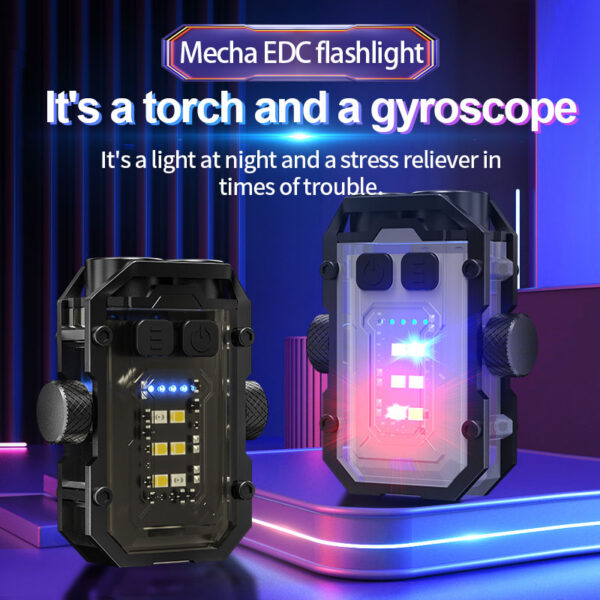 075bca1b8fae66b8 LED High Bright Flashlight Portable Mini Keychain Dual Light Source Outdoor Camping Fishing Multi-function Tool Torch Lamp