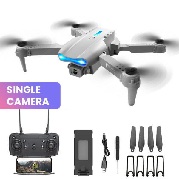 0767f0abac4539f3 E99 K3 Pro HD 4k Drone Camera High Hold Mode Foldable Mini RC WIFI Aerial Photography Quadcopter Toys Helicopter