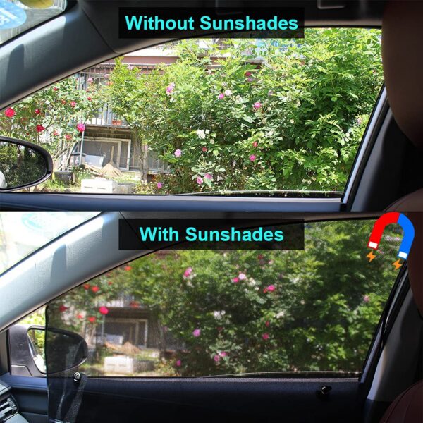 Ovege Shades Magnetic 2pcs Universal Car Screen Mesh Side Sun Shade Automotive W