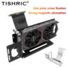 TISHRIC PCIE 3.0 /4.0 To 16X Riser Flexible Cable High Speed Extension Port Adapter with Graphics Card Holder