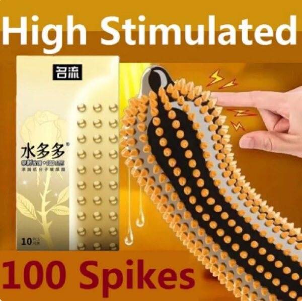 0795596e2b1decaf Large Spikes Condoms Dotted Granular Sex Tooys for Adult Original Lubricants Sexual Retardant High Sensitive Sex Shop 18+
