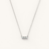 07ab7b4eeee238d9 100% Diamond Pendant Necklace for Women Round Cut 0.3carat 3-stones Moissanite Sier Jewelry Valentine Day Gift