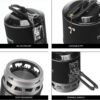Fire-Maple FMS-X3 0,8L Campingkocher mit Piezo-Zündung & Topfhalterung Tragbarer Gaskocher mit Gasflaschen-Stabilisator Für Outdoor, Trekking, Wandern (Schwarz)