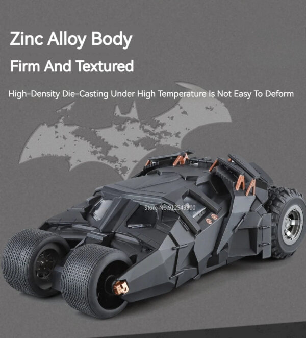 07c8ca3de3a23e50 Large Scale 1:18 Batmobile Car Model Toy The Dark Knight Trilogy Sound Light Sliding Spray Alloy Vehicle Models Ornaments Gifts