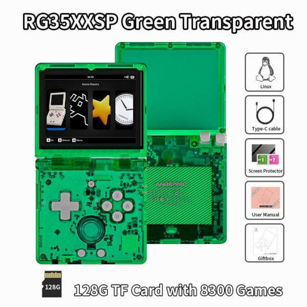 07d1a9c93484fb9e ANBERNIC RG35XXSP Retro Flip Handheld Console 3.5" IPS Screen ux H700 Video Game Player Support Streaming WIFI Bluetooth