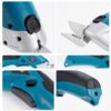 3.6V Multifunctional Electric Fabric Cutting hine Leather Scissors With Tungsten Steel Blades USB Rechargeable Tool