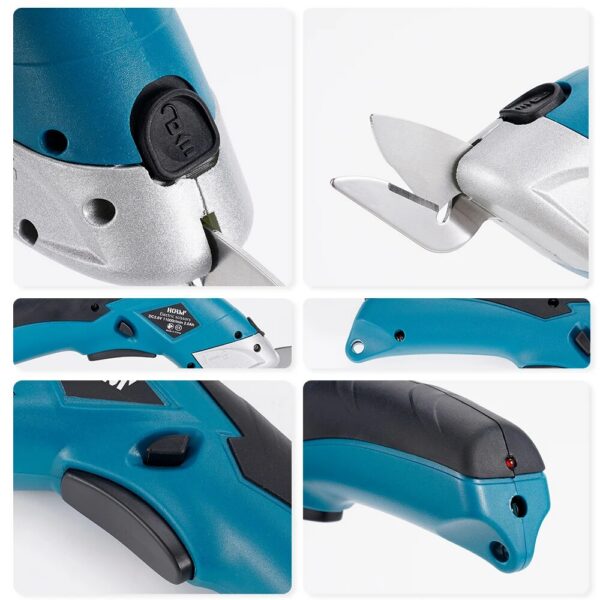 3.6V Multifunctional Electric Fabric Cutting hine Leather Scissors With Tungsten Steel Blades USB Rechargeable Tool