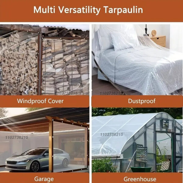 07edb6cf34b9995d Transparent shading Lightweight waterproof cover tarpau transparent rainproof cloth