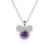 07f982d0c54ad2e7 JoyceJelly S Sterling Sier Pendant 1 Carat Moissanite Diamond Necklace Women's Fashion Jewelry Rat Head Mouse