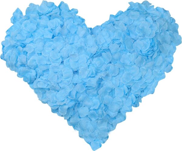 Red Rose Petals Decorations Set, 1000 Pieces Artificial Rose Petals with 3Pcs Romantic Banner, Rose Petals for Romantic Night for Her Set, Special Night Party Decor for Home, Wedding, Anniversary