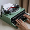 Ideas Typewriter Building Blocks Set for Adults Collectible Retro Display Model Toys Unique Children Gifts Home Decoration