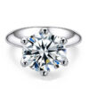 GRA Certified 1-5CT Moissanite VVS1 Lab Diamond Solitaire Ring For Women Engagement Promise Wedding Band Jewelry