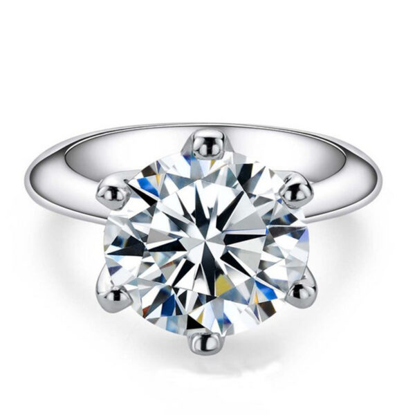 GRA Certified 1-5CT Moissanite VVS1 Lab Diamond Solitaire Ring For Women Engagement Promise Wedding Band Jewelry