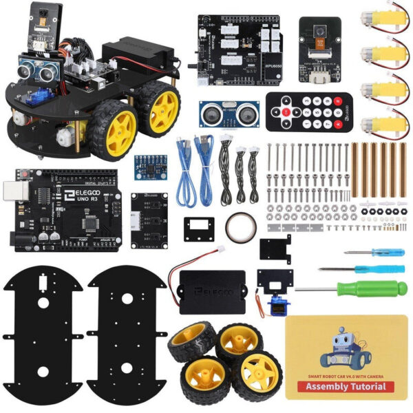 EO UNO R3 Project Smart Robot Car V4, Intelligent and Educational Robotic for Arduino Learner DIY Kit