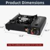 08385264479ca240 SHINESTAR Dual Fuel Stove with Butane & Propane Compatibility, Portable Camping Stove for Outdoor Cooking, Propane Adapter Hose and Carrying Case Included, 7800 BTUs Output