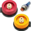 Camping Nozzle Bottle Convert Adapter Connector Stove Connector for Camping Gas Butane Canister to Screw Gas Cartridge Gas Canisters for Camping Stove （Long Tube)