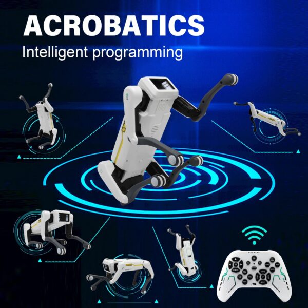 085083a07824ac51 Intelligent AI RC Robot Dog Voice Dialogue APP Remote Control Programming Singing Dancing Machine Dog Kids Toys