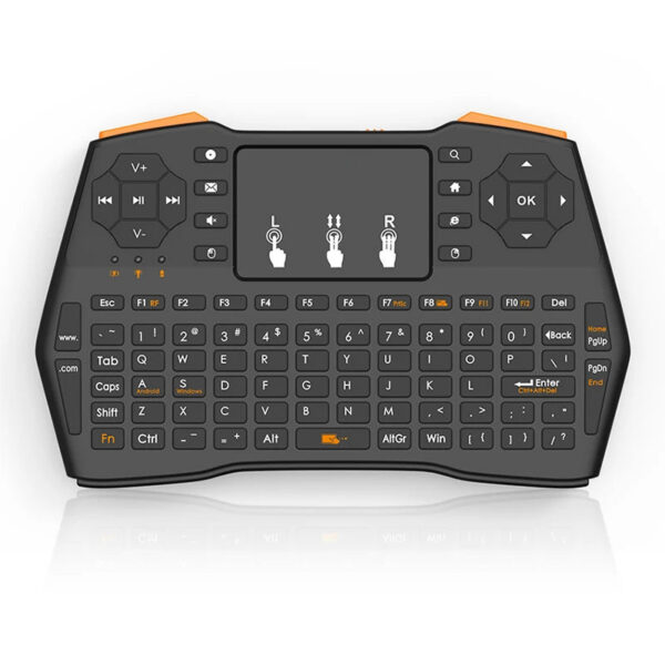 085fe709c9215cb0 i8 Plus No Backlit 2.4GHz Mini Wireless Keyboard With Touchpad English Russian Air Mouse Remote Control For Android TV Box PC