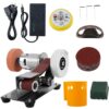 Mini Belt Grinding Machine Tool Sharpening Machine Sanding Grinding Electric Multifunctional Sander Polisher Machine Adjustable