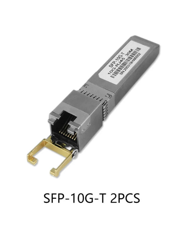 087d88dd80d340e2 10G SFP+ Fiber 2.5G Copper SFP Modules Optical Port Turn To RJ45 Ethernet Port Switch Gigabit Transceiver Module